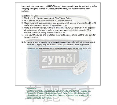 Zymol Japon Wax 8 oz Handcrafted Wax with Microfiber Applicator