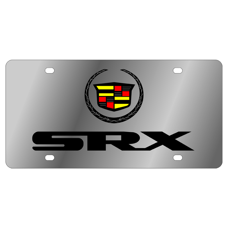 Eurosport Daytona- Compatible with Cadillac SRX Stainless Steel License Plate