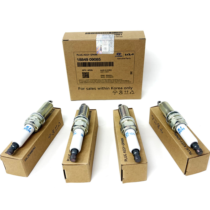 OEM Spark Plugs 4PCS for 2011-19 Santa Fe Sport Sonata 2.0L Turbo / 2.4L Hybrid