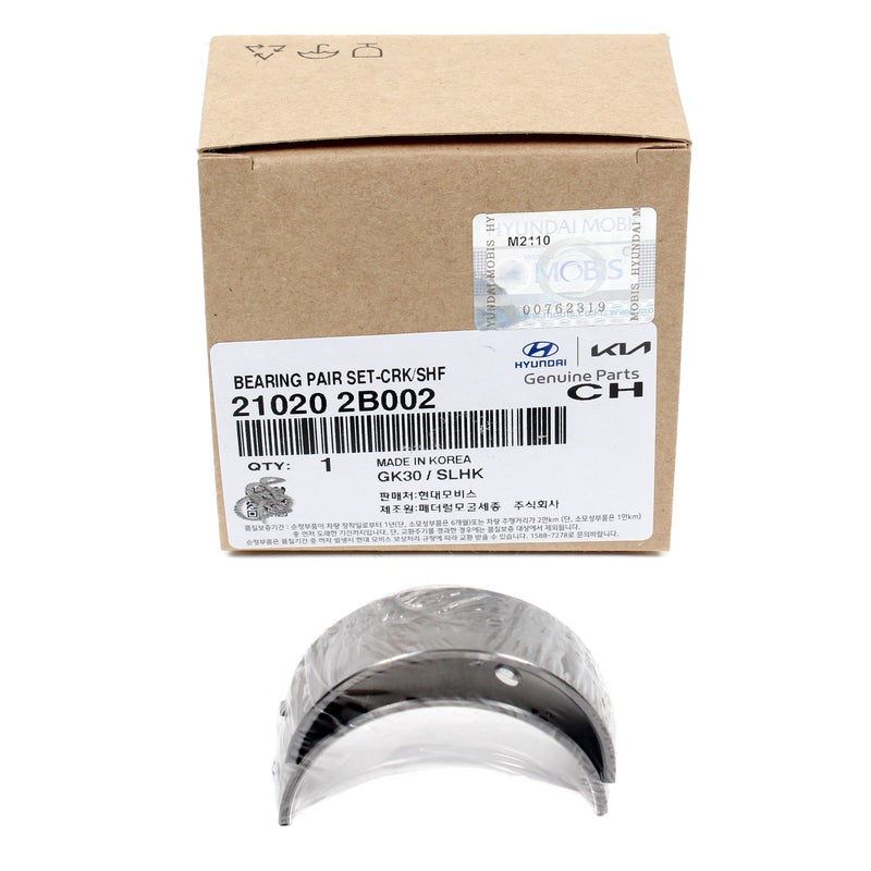 Crankshaft Main Bearing STD Size For 10-22 Hyundai Kia 1.6L 210202B002 GENUINE
