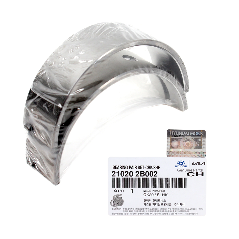 Crankshaft Main Bearing STD Size For 10-22 Hyundai Kia 1.6L 210202B002- 5 Pieces