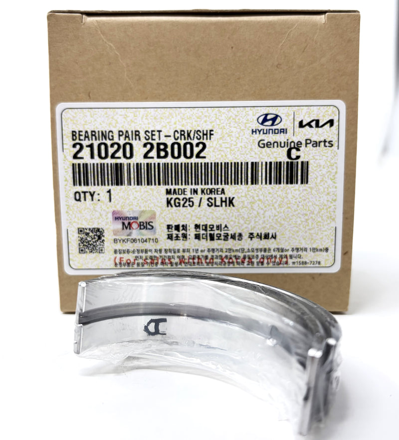Crankshaft Main Bearing STD Size For 10-22 Hyundai Kia 1.6L 210202B002- 5 Pieces
