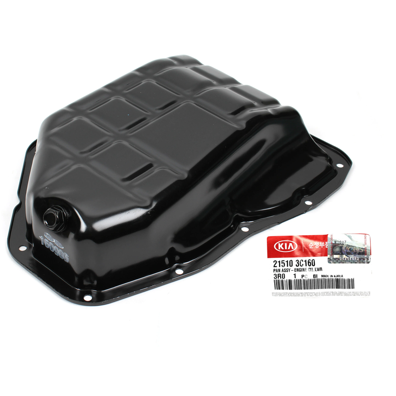 Engine Oil Pan Lower for 10-16 Hyundai Kia 3.3L 3.5L 3.8L OEM 215103C160 GENUINE