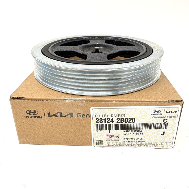 Genuine Crankshaft Damper Pulley for 2010-2020 Hyundai Kia 1.6L 23124-2B020