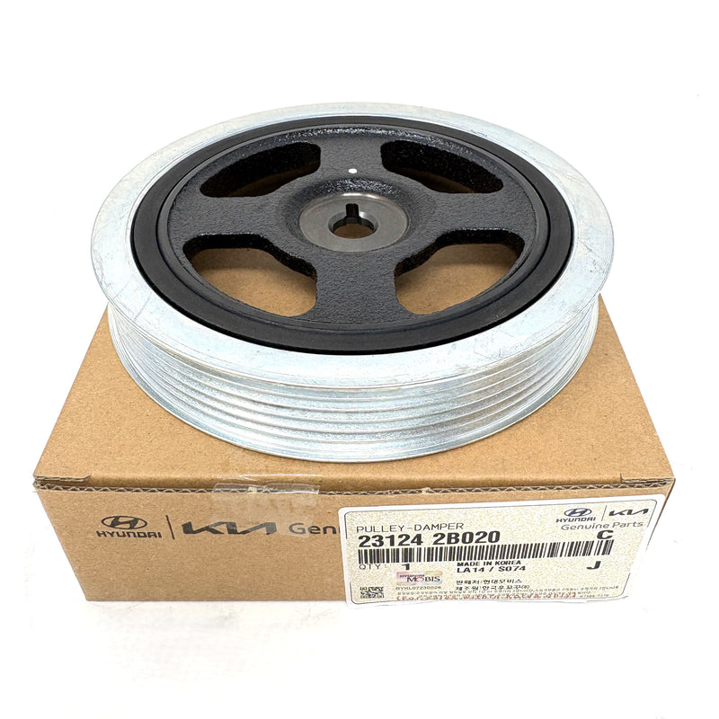 Genuine Crankshaft Damper Pulley for 2010-2020 Hyundai Kia 1.6L 23124-2B020