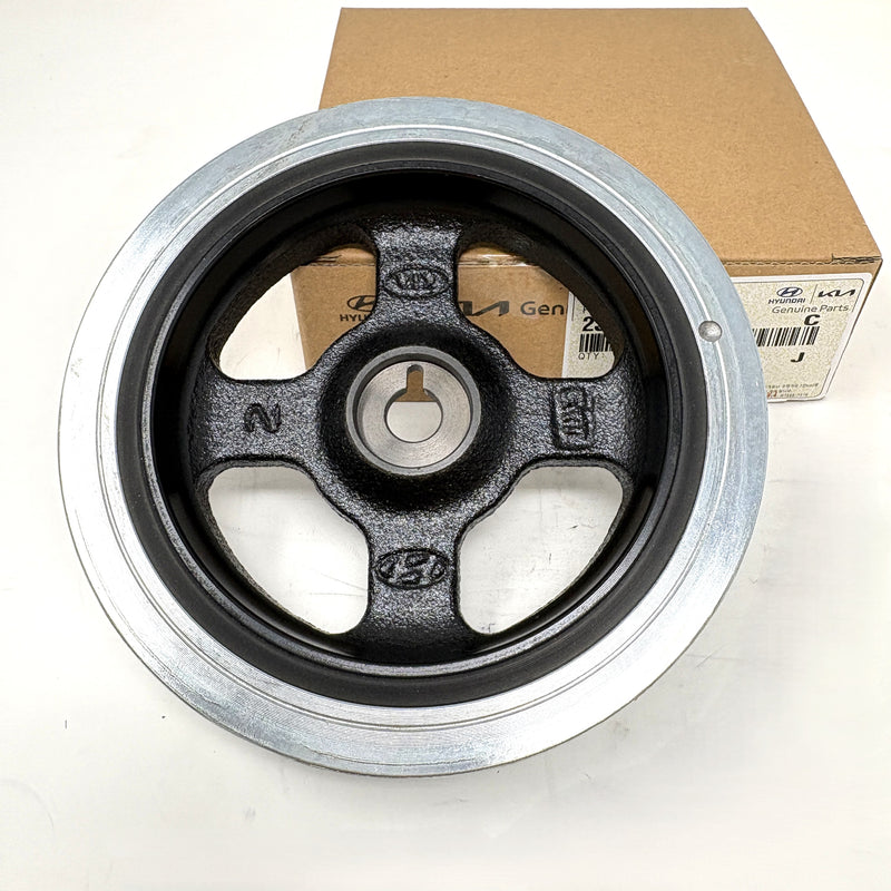 Genuine Crankshaft Damper Pulley for 2010-2020 Hyundai Kia 1.6L 23124-2B020