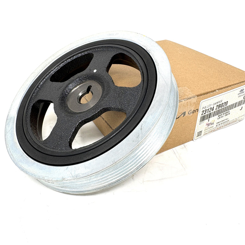 Genuine Crankshaft Damper Pulley for 2010-2020 Hyundai Kia 1.6L 23124-2B020