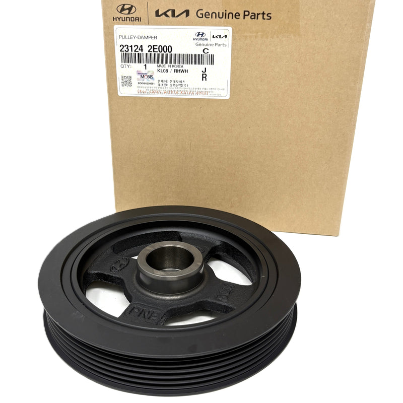 Genuine CRANKSHAFT PULLEY FOR 2011-2021 HYUNDAI 2012-2018 KIA # 23124-2E000