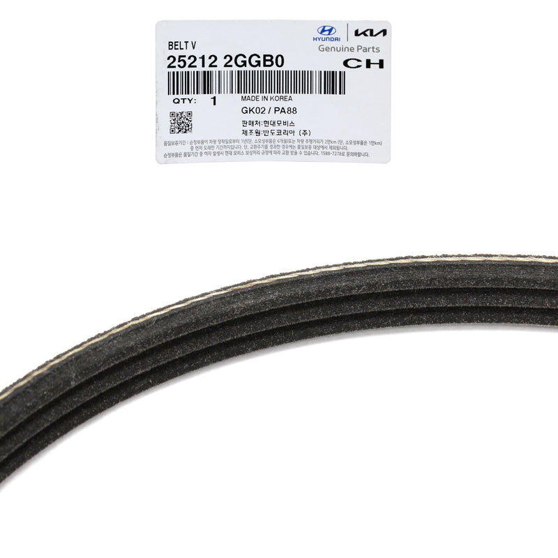 Water Pump Belt for 15-24 Santa Fe Sonata Tucson Veloster N 2.0L 2.4L 252122GGB0