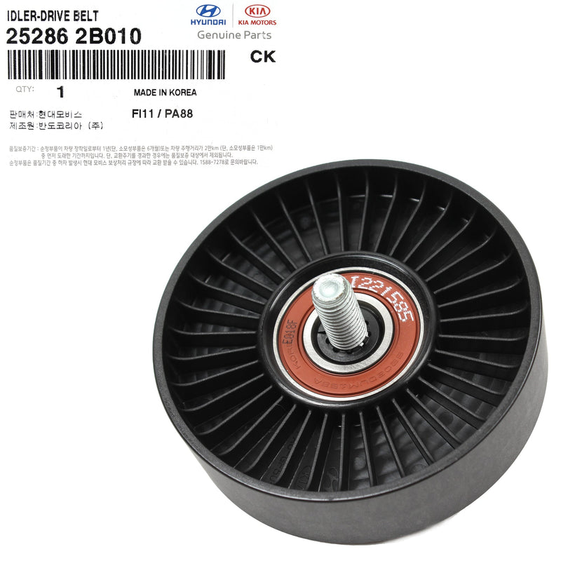GENUINE Idler Pulley for 12-23 Accent Elantra Kona Sonata Tucson 1.6 25286 2B010