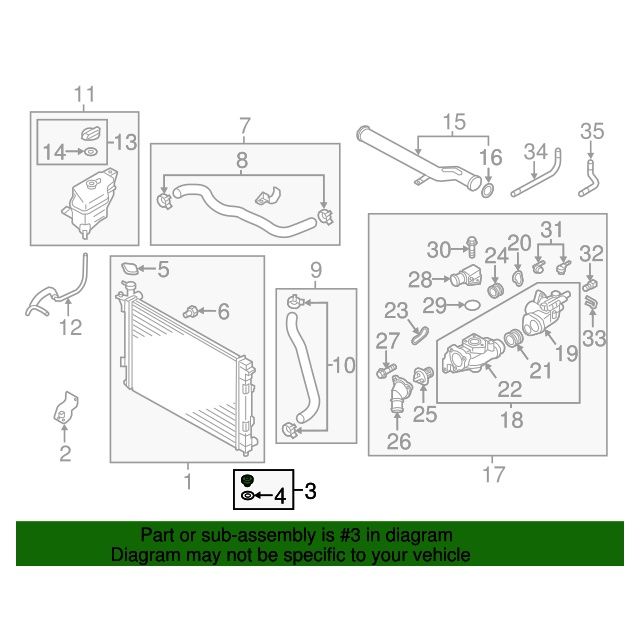 Radiator MTG Lower Insulator for 2010-2020 Hyundai Kia 253362P000 2 Pack