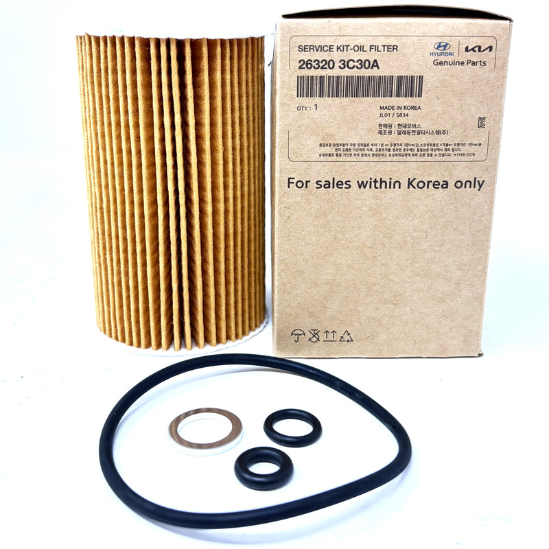 Oil Filter for 07-17 Equus Genesis Sonata Veracruz Sorento 263203C30A GENUINE