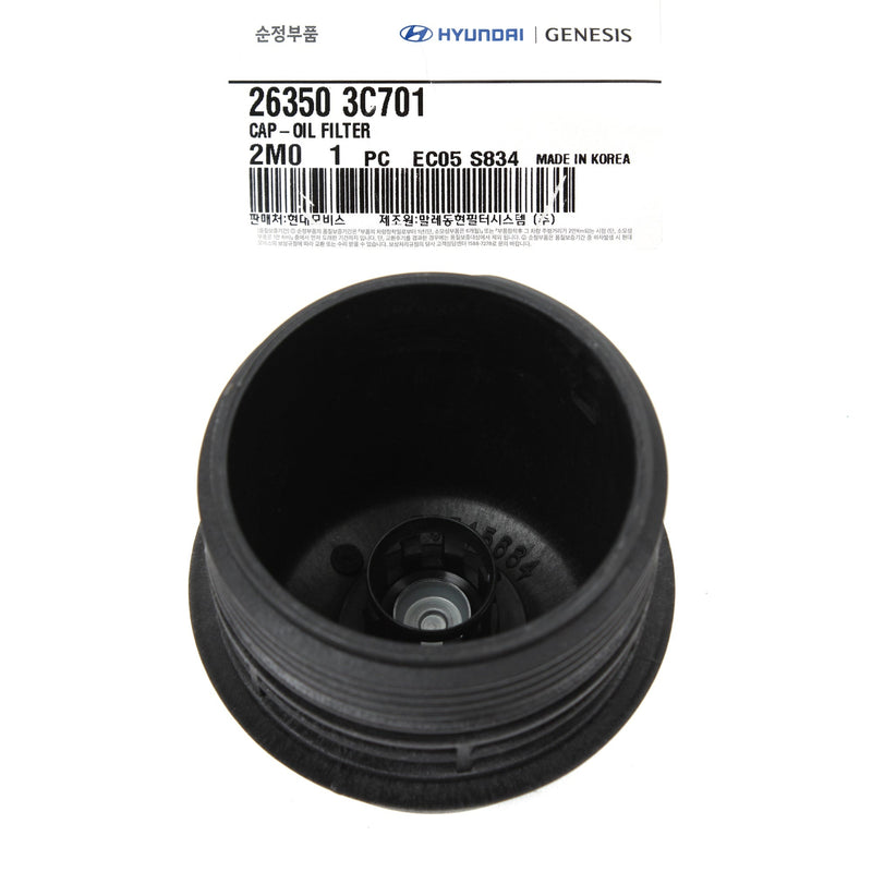 Oil Filter Cap for 2010-17 Hyundai Genesis Kia K900 OEM 263503C701 GENUINE