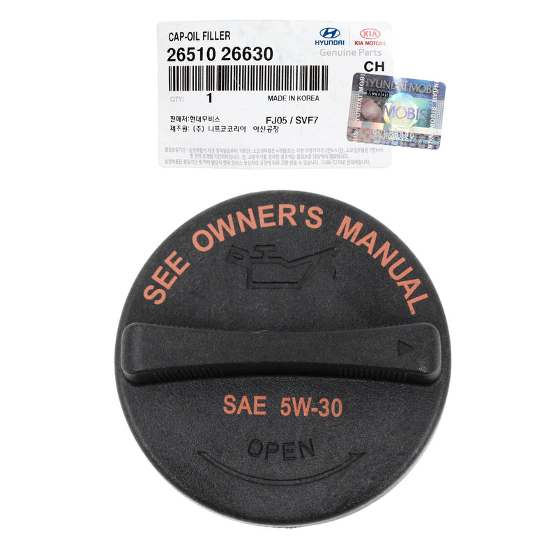 Oil Filter Cap 2651026630 for Hyundai Kia Tucson Forte Optima Elantra 11-23