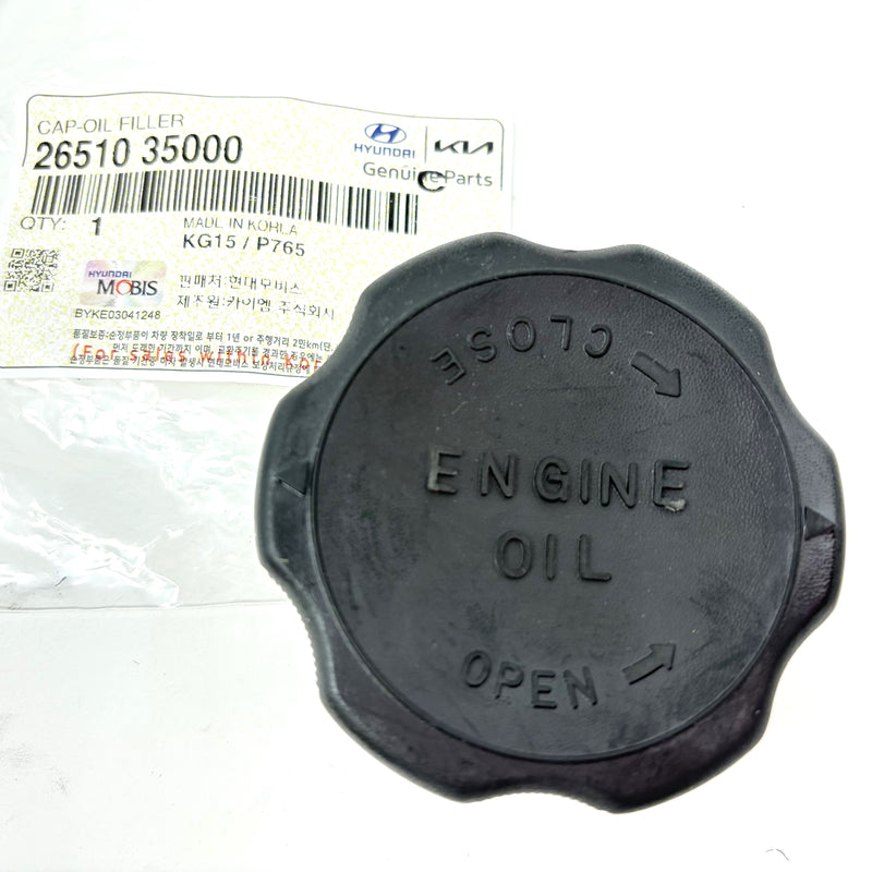 GENUINE OIL FILLER CAP for 1986-2006 HYUNDAI KIA MODELS OE# 26510-35000