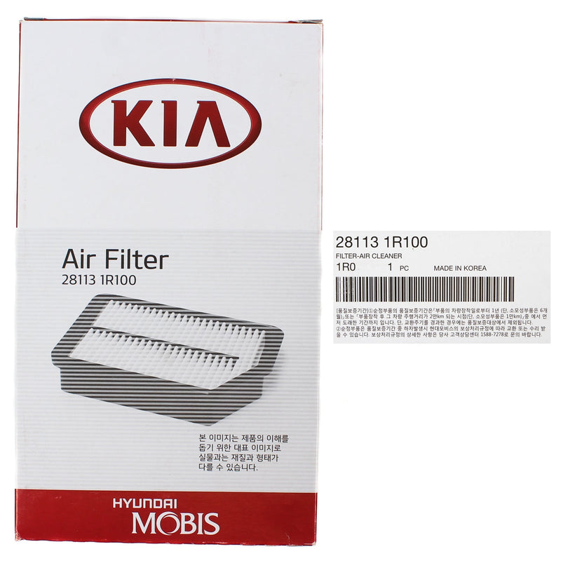 Air Filter for 12-17 Hyundai Accent Veloster Kia Rio Soul 281131R100 GENUINE