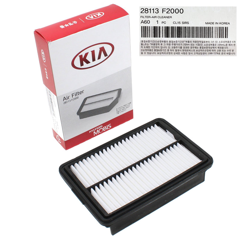 Air Filter for 17-23 Elantra / GT Kona Veloster Forte Soul 28113F2000 GENUINE