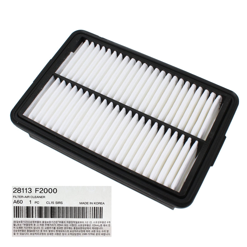 Air Filter for 17-23 Elantra / GT Kona Veloster Forte Soul 28113F2000 GENUINE