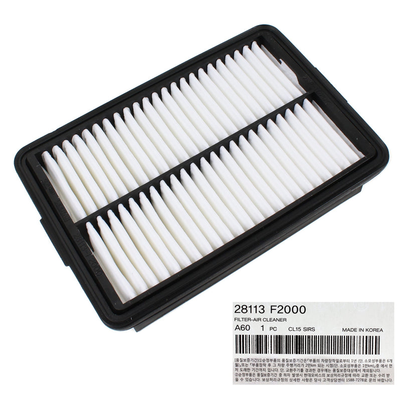 Air Filter for 17-23 Elantra / GT Kona Veloster Forte Soul 28113F2000 GENUINE