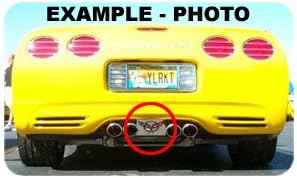 Eurosport Daytona 1997-2004 C5 Exhaust Enhancer Plate C5 Flags (Stainless Steel)
