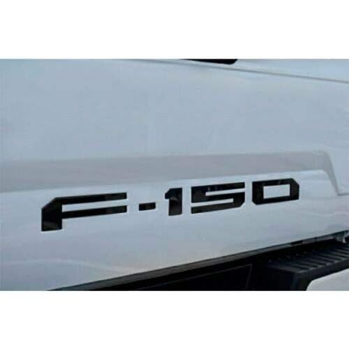 Eurosport Daytona- Compatible with 2018-2020, Ford F150 Rear Bumper Letters- Black