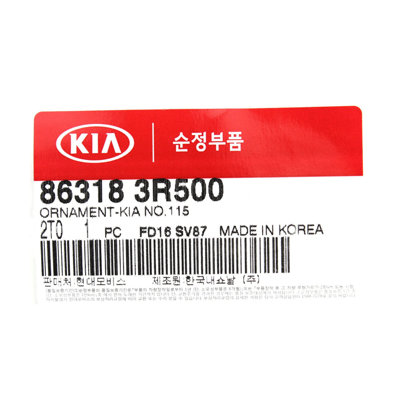 OEM Front Bumper Emblem for 2011-2022 Kia K5 Cadenza Forte Optima 863183R500