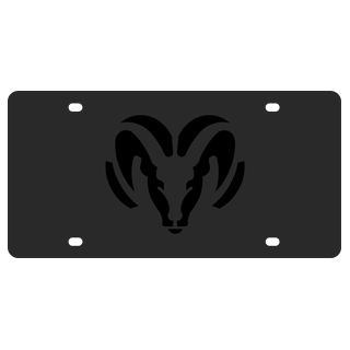 Eurosport Daytona Logo License Plate for Dodge Ram (Carbon Black)