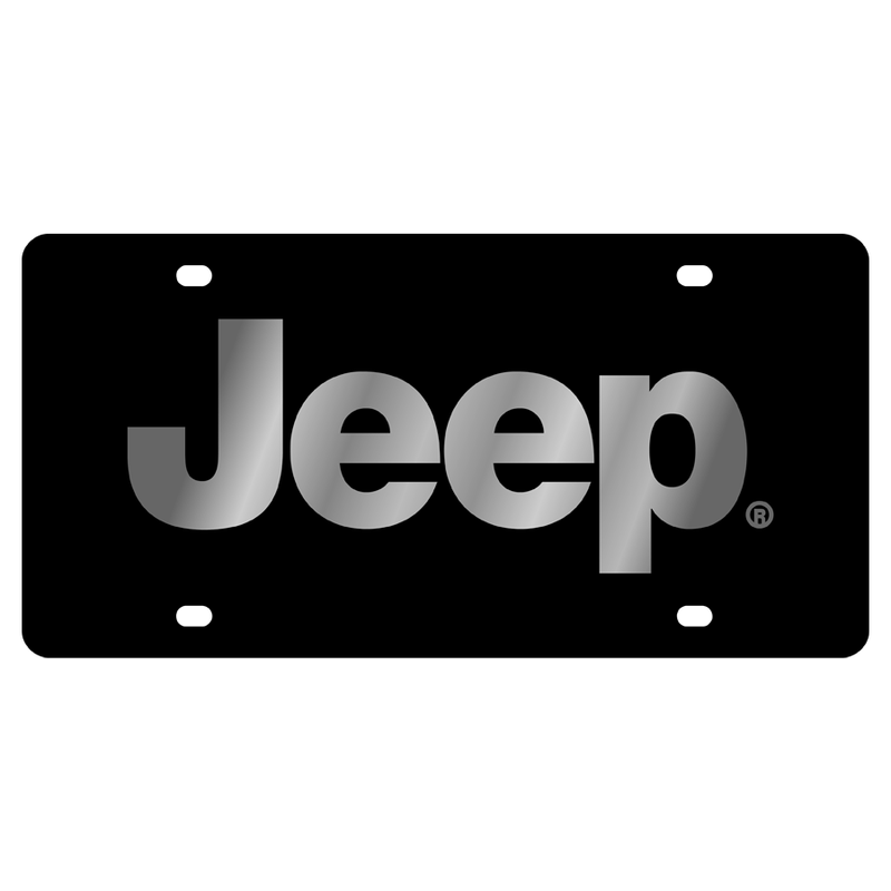 Eurosport Daytona- Compatible with Jeep on Carbon Steel License Plate