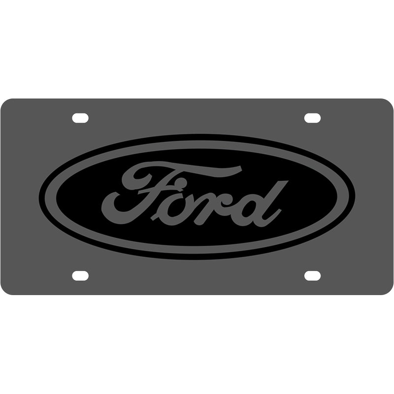Ford Eurosport Daytona- Compatible Oval on Carbon Steel License Plate