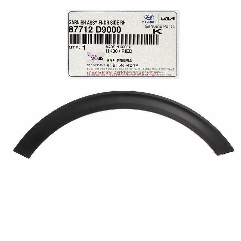 Front Fender Flare Molding RIGHT for 2017-2022 Kia Sportage 87712D9000 GENUINE