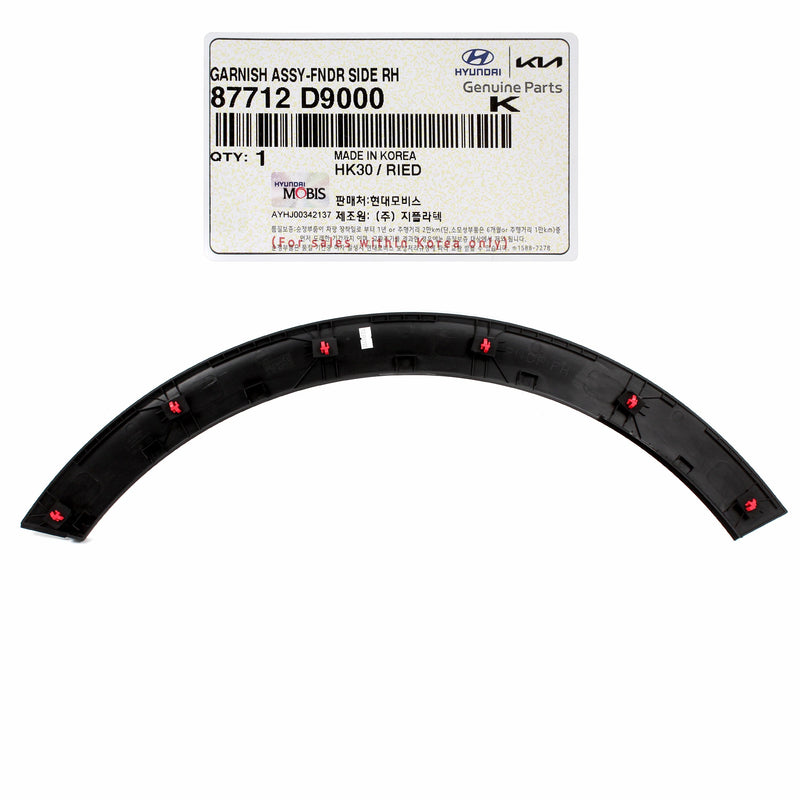 Front Fender Flare Molding RIGHT for 2017-2022 Kia Sportage 87712D9000 GENUINE