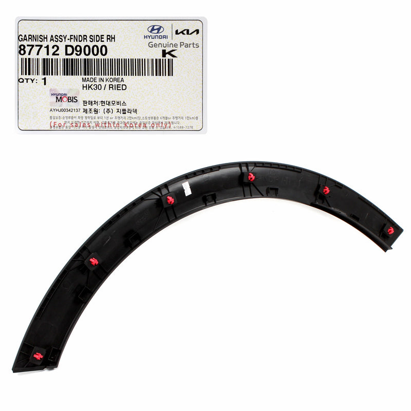 Front Fender Flare Molding RIGHT for 2017-2022 Kia Sportage 87712D9000 GENUINE