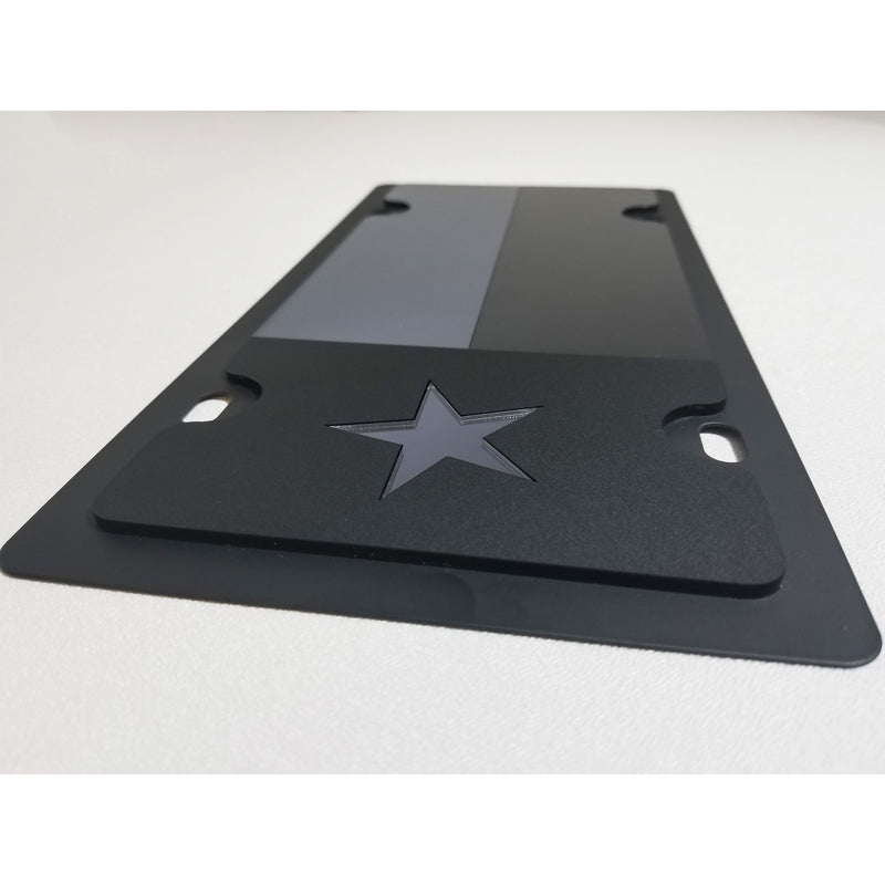 Eurosport Daytona- Texas State Flag- Blackout- Carbon Stainless Steel Plate