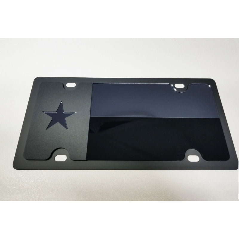 Eurosport Daytona- Texas State Flag- Blackout- Carbon Stainless Steel Plate