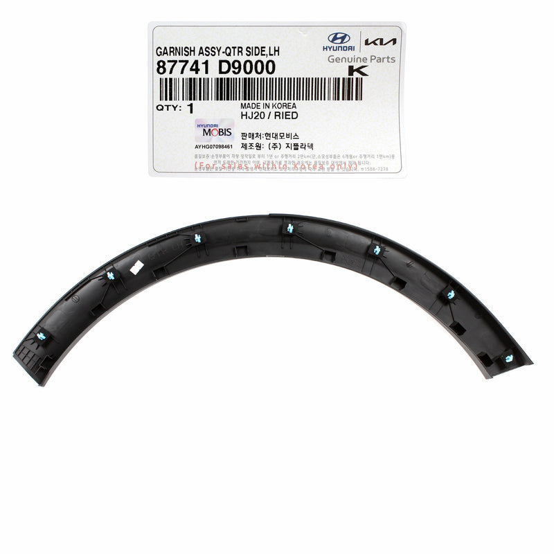 Rear Fender Flare Molding LEFT LH for 17-22 Kia Sportage 87741D9000 GENUINE