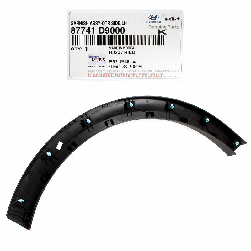 Rear Fender Flare Molding LEFT LH for 17-22 Kia Sportage 87741D9000 GENUINE