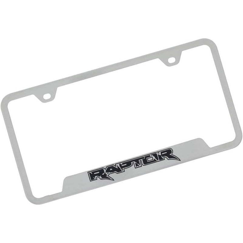 Automotive Gold Laser Etched Brushed Raptor Cut-Out Frame