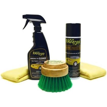 Raggtopp Fabric PREMIUM Convertible Top Kit + Brush + 2 Clothes