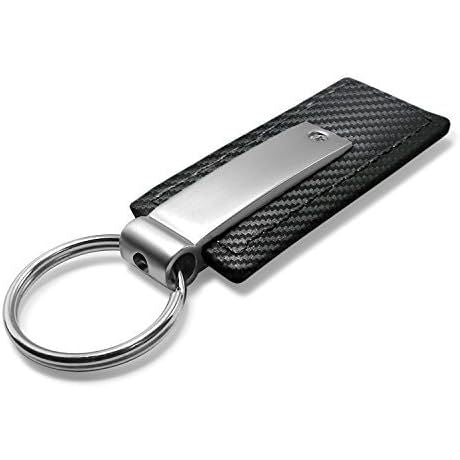 Au-Tomotive Gold, INC Infiniti Black Carbon Fiber Texture Leather Key Chain