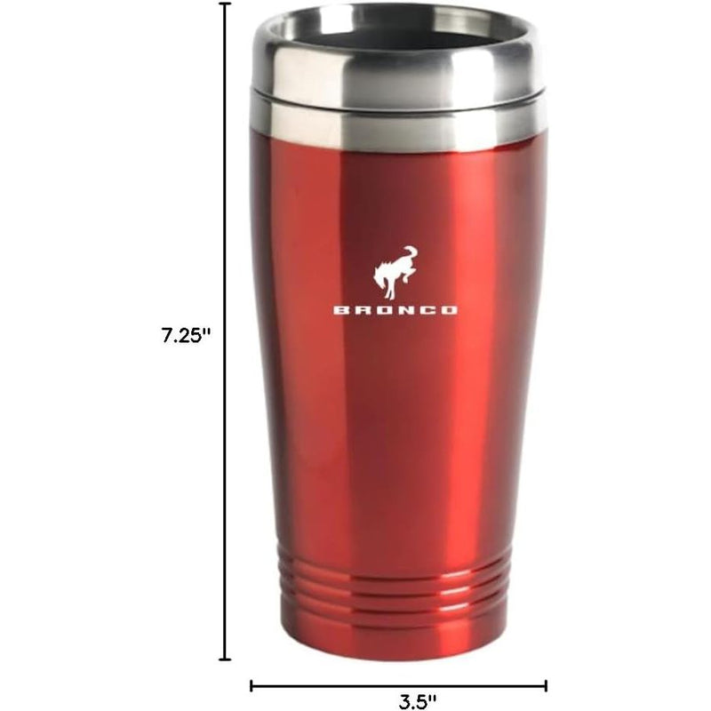 Ford Bronco Official Licensed16oz Red Stainless Steel Travel Mug