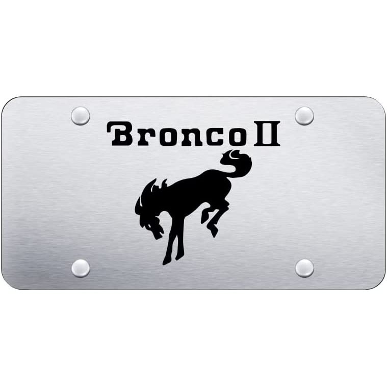 Au-TOMOTIVE GOLD Officially Licensed Laser Stainless Steel License for Bronco II