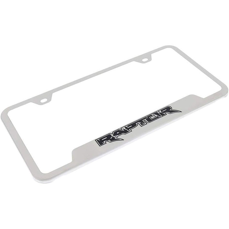 Automotive Gold Laser Etched Brushed Raptor Cut-Out Frame