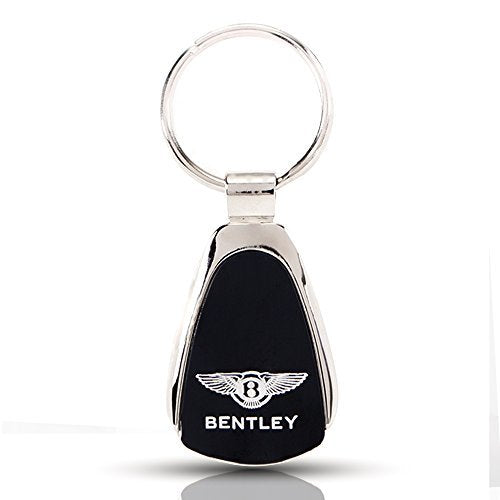 Au-Tomotive Gold Bentley Keychain & Keyring - Black Teardrop