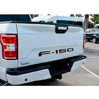 Eurosport Daytona- Compatible with 2018-2020, Ford F150 Rear Bumper Letters- Black