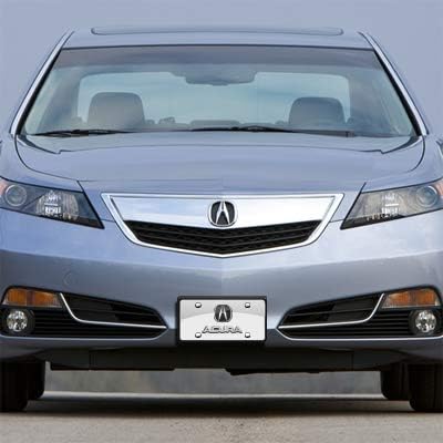 Au-Tomotive Gold, INC. Acura Chrome Logo + Name On Polished License Plate