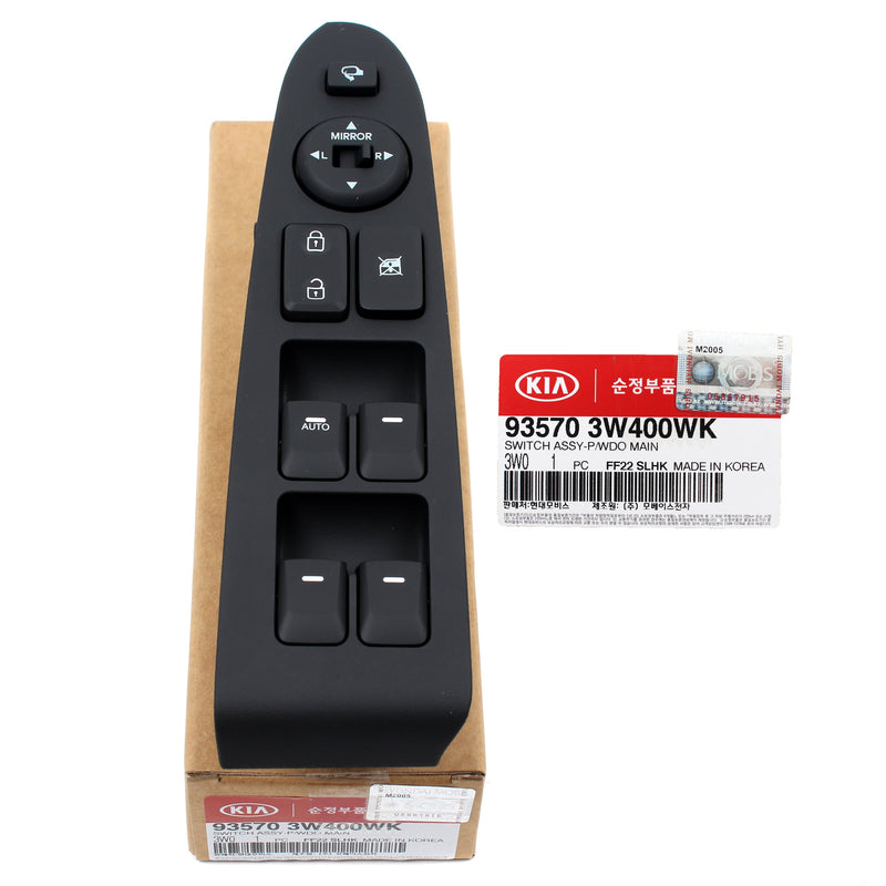 Power Window Switch LEFT DRIVER AUTO UP ONLY for 11-16 Kia Sportage GENUINE