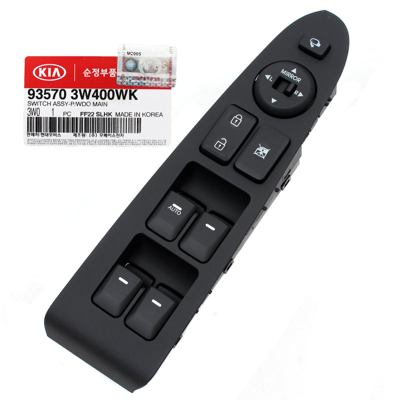 Power Window Switch LEFT DRIVER AUTO UP ONLY for 11-16 Kia Sportage GENUINE