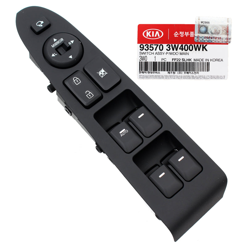 Power Window Switch LEFT DRIVER AUTO UP ONLY for 11-16 Kia Sportage GENUINE