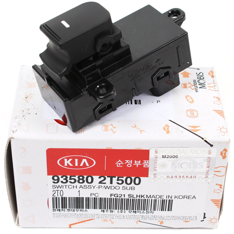 Rear Door Power Window Switch for 2014-2016 Kia Optima 935802T500 GENUINE