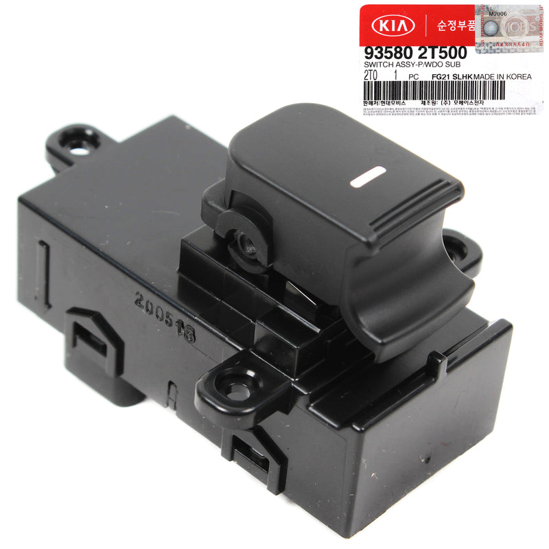 Rear Door Power Window Switch for 2014-2016 Kia Optima 935802T500 GENUINE